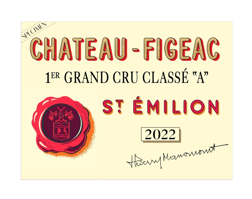 "2022 Figeac 1er Grand Cru Classé ''A'' 